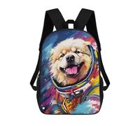 sinyumoney Space Dog Adventure -42 Mochilas Para Niños 17inch Mochila Escolar Mochila Escolar Impresa En 3D Para Niños De Primaria Y Secundaria
