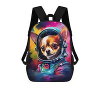 sinyumoney Space Dog Adventure-61 Mochila Escolar, Mochila Negocios Portátil Mochila Unisex Casual Mochila Para Hombres, Mujeres Y Adolescentes, Estilo:, 17"