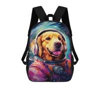 sinyumoney Space Dog Adventure -92 Mochilas Impresas En 3D Para Niños 17inch Mochilas De Moda Informales Para El Día A Día, Bolsas De Viaje, Mochilas Informales Para Exteriores Para Niños Y Niñas