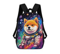 sinyumoney Space Dog Astronaut Art Print-19 17inch Mochilas Escolares Impresas En 3D, Mochilas Escolares De Moda Para Niños De Primaria Y Secundaria