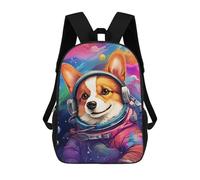 sinyumoney Space Dog Astronaut Art Print-5 Mochila Escolar De 17 Pulgadas Impresa En 3D Mochilas Infantiles Mochila Genial Impresa En 3D Para Niños De Primaria Y Secundaria