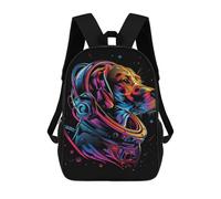 sinyumoney Space Dog Astronaut Art Print Mochila Infantil De 17 Pulgadas, Mochila Escolar Con Estampado 3D De Dibujos Animados Para Niños Y Adolescentes.