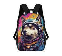 sinyumoney Space Dog Explorer-116 Mochilas Infantiles Impresas En 3D De 17 Pulgadas. Mochila Escolar Informal Impresa En 3D Para Niños De Primaria Y Secundaria.