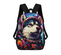 sinyumoney Space Dog Explorer-122 Mochila Escolar Resistente Al Agua Para Ordenador Portátil Para La Escuela/trabajo/viajes 17inch
