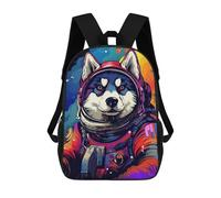 sinyumoney Space Dog Explorer-126 Mochila Escolar Secundaria Informal Para Viajes, Mochilas Para La Escuela Secundaria, Para Acampar, Aventuras Al Aire Libre Y Viajes Diarios 17inch