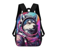 sinyumoney Space Dog Explorer-140 Mochila Escolar Secundaria Informal Para Viajes, Mochilas Para La Escuela Secundaria, Para Acampar, Aventuras Al Aire Libre Y Viajes Diarios 17inch