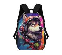 sinyumoney Space Dog Explorer-142 17inch Mochila Escolar Impresa En 3D Para Niños, Mochila Escolar Informal De Moda, Mochilas De Viaje Para Niños Y Estudiantes.
