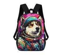 sinyumoney Space Dog Explorer-151 Mochila Escolar Para Ordenador Portátil Para La Escuela/trabajo/viajes: Perfecta Para Viajes, Trabajo Y Uso Diario 17inch
