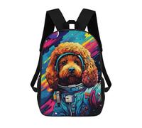 sinyumoney Space Dog Explorer-160 Mochila Escolar Infantil Impresa En 3D Para Niños, Mochila De Viaje De Alta Capacidad, Mochilas Para Libros De 17 Pulgadas Para Niños