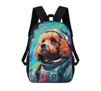 sinyumoney Space Dog Explorer-162 Mochila Escolar Grande Resistente Al Agua Para Portátil Para La Escuela/trabajo/viajes 17inch