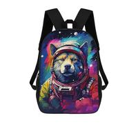 sinyumoney Space Dog Explorer-185 Mochila Mochila Informal Para El Día A Día, Para La Escuela, El Trabajo Y Los Viajes Para Hombres, Mujeres Y Adolescentes 17inch