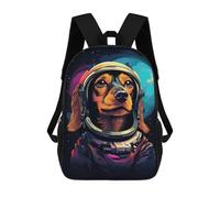 sinyumoney Space Dog Explorer-20 Mochilas Impresas En 3D Para Niños 17inch Mochilas De Moda Informales Para El Día A Día, Bolsas De Viaje, Mochilas Informales Para Exteriores Para Niños Y Niñas