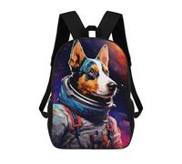 sinyumoney Space Dog Explorer-7 Mochilas De 17 Pulgadas Para Niños, Mochilas Escolares Impresas En 3D Para Estudiantes De Primaria Y Secundaria, Para Niños Y Niñas.