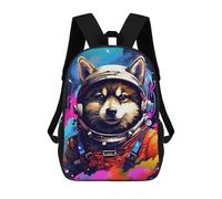 sinyumoney Space Dog Explorer-86 Mochilas Escolares Para La Escuela Secundaria, Preparatoria, Universidad Y Viajes Para Hombres, Mujeres Y Adolescentes 17inch