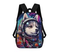 sinyumoney Space Dog Explorer-95 Mochila Escolar Resistente Al Agua Para Ordenador Portátil Para La Escuela/trabajo/viajes 17inch