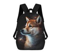 sinyumoney Space Dog Portrait -11 Mochila Escolar Para Institutos De Secundaria Mochila Informal - Perfecta Para Viajes, Trabajo Y Uso Diario 17inch