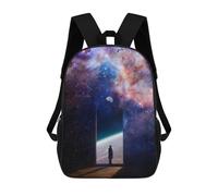 sinyumoney Space Doorway to Galaxy Mochila Escolar, Secundaria, Preparatoria, Universidad, Mochila De Viaje Para El Campus, Viajes Al Aire Libre, Deportes 17inch