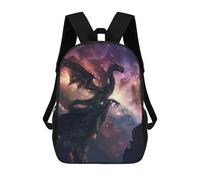 sinyumoney Space Dragon On The Edge Mochila Escolar Impresa En 3D Para Niños, Mochila Escolar, Mochilas De Viaje, Bolso Informal De Moda Para Niños Y Estudiantes 17inch