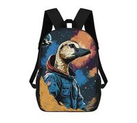 sinyumoney Space Duck Explorer Mochilas Infantiles Impresas En 3D, Mochilas De Moda Informales, Mochilas De Viaje Bonitas, Mochilas Informales Para Exteriores Para Niños Y Niñas 17inch