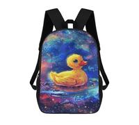 sinyumoney Space Duck Toy Painting Mochilas Escolares, De Viaje Y Universitarias Para La Escuela/trabajo/viajes 17inch