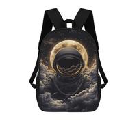 sinyumoney Space Explorer Astronaut in Clouds Mochila Escolar Ligera Para Aeropuerto, Estudiantes Universitarios, Mochila Para Niños/niñas/adolescentes 17inch