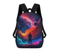 sinyumoney Space Explorer Fantasy Artwork Mochilas Infantiles Mochila Escolar Impresa En 3D Para Niños Mochilas De Viaje Bolsas Para Libros Para Niños 17inch Mochila Escolar
