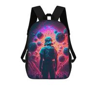 sinyumoney Space Explorer in Alien Landscape Mochilas Infantiles Impresas En 3D, Mochilas De Moda Informales, Mochilas De Viaje Bonitas, Mochilas Informales Para Exteriores Para Niños Y Niñas 17inch