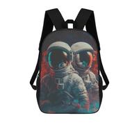 sinyumoney Space Explorers Astronauts in Action Mochila Escolar De 17 Pulgadas Para Adolescentes, Con Estampado 3D, Ajustable Y Con Bolsillos, Ideal Para Niños, Niñas Y Estudiantes.