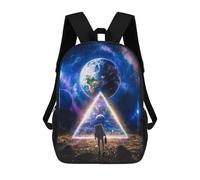 sinyumoney Space Explorer's Journey -1 Mochila Infantil, Mochila Escolar Infantil, Mochilas Escolares Impresas En 3D Para Niños Y Estudiantes Adolescentes 17inch