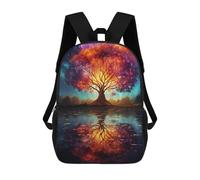 sinyumoney Space Fantasy Landscape Mochilas Para Niños Mochila Escolar De Moda Mochila Escolar Impresa En 3D Para Niños Estudiantes De Primaria Y Secundaria 17inch