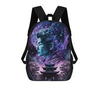 sinyumoney Space Fantasy Pagoda Art Print Mochila Escolar Secundaria Informal Para Viajes, Mochilas Para La Escuela Secundaria, Para Acampar, Aventuras Al Aire Libre Y Viajes Diarios 17inch