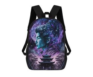 sinyumoney Space Fantasy Pagoda Art Print Mochila Escolar Secundaria Informal Para Viajes, Mochilas Para La Escuela Secundaria, Para Acampar, Aventuras Al Aire Libre Y Viajes Diarios 17inch