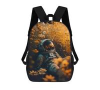 sinyumoney Space Flowers Mochila Infantil Con Impresión 3D, Mochila Escolar Para Niños, Mochila Informal Divertida Para Niños Y Adolescentes 17inch