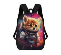 sinyumoney Space Fox Adventure -2 Mochila Escolar Impresa En 3D 17inch Mochila Escolar Infantil Mochilas De Viaje Mochila Informal De Moda Para Niños Y Estudiantes