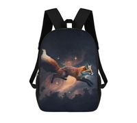 sinyumoney Space Fox Mochilas Mochilas Infantiles Mochila Escolar Mochila Escolar Infantil Impresa En 3D Mochilas De Viaje De Moda Para Niños De Primaria Y Secundaria 17inch
