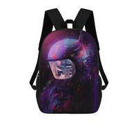 sinyumoney Space Helmet Reflections 17inch Mochilas Escolares Impresas En 3D, Mochilas Escolares De Moda Para Niños De Primaria Y Secundaria