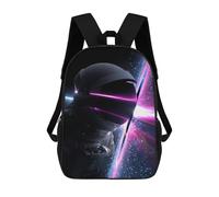 sinyumoney Space Helmet with Camera Mochila Escolar De 17 Pulgadas Para Adolescentes, Con Estampado 3D, Ajustable Y Con Bolsillos, Ideal Para Niños, Niñas Y Estudiantes.