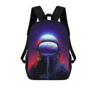 sinyumoney Space Helmet with Earth View -2 Mochilas Infantiles Impresas En 3D De 17 Pulgadas. Mochila Escolar Informal Impresa En 3D Para Niños De Primaria Y Secundaria.