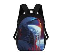 sinyumoney Space Helmet with Earth View -3 17inch Mochila Escolar Impresa En 3D Para Niños, Mochila Escolar Informal De Moda, Mochilas De Viaje Para Niños Y Estudiantes.