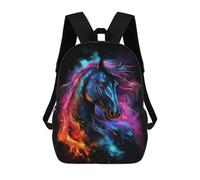 sinyumoney Space Horse Galaxy Mochila Escolar, Mochila De Viaje Resistente Al Agua, Mochila Para Computadora Para Niñas, Niños Y Adolescentes 17inch