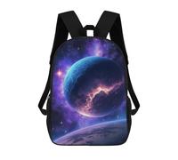 Sinyumoney Space Invasion Mochilas Impresas 3D Para Niños, Bolsas De Escuela De Moda Para Niños Bolsas De Viaje, Bolsas De Escuela Para Estudiantes De Primaria, Orbit eléctrico, 17"