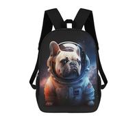 Sinyumoney Space Invasion Mochilas Impresas 3D Para Niños, Bolsas De Escuela De Moda Para Niños Bolsas De Viaje, Bolsas De Escuela Para Estudiantes De Primaria, Perro Astronaut, 17"