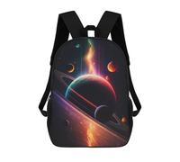 Sinyumoney Space Invasion Mochilas Impresas 3D Para Niños, Bolsas De Escuela De Moda Para Niños Bolsas De Viaje, Bolsas De Escuela Para Estudiantes De Primaria, Stellar Fantasia Neon, 17"