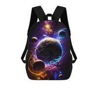 Sinyumoney Space Invasion Mochilas Impresas 3D Para Niños, Bolsas De Escuela De Moda Para Niños Bolsas De Viaje, Bolsas De Escuela Para Estudiantes De Primaria, Beyond The Galaxies, 17"