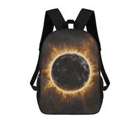 Sinyumoney Space Invasion Mochilas Impresas 3D Para Niños, Bolsas De Escuela De Moda Para Niños Bolsas De Viaje, Bolsas De Escuela Para Estudiantes De Primaria, Fiery Planet, 17"