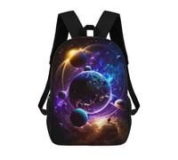 Sinyumoney Space Invasion Mochilas Impresas 3D Para Niños, Bolsas De Escuela De Moda Para Niños Bolsas De Viaje, Bolsas De Escuela Para Estudiantes De Primaria, Neon Nebula Nightscape, 17"
