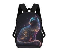 sinyumoney Space Is Wild Cat Galaxies Mochila Escolar Infantil Impresa En 3D 17inch Mochilas Escolares Para Niños, Estilo Casual Y Moderno, Mochilas De Viaje De Alta Capacidad