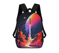 sinyumoney Space Journey Mochila Infantil De 17 Pulgadas, Mochila Escolar Con Estampado 3D De Dibujos Animados Para Niños Y Adolescentes.