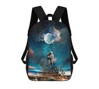 sinyumoney Space Kiss Cosmic Embrace Mochila Infantil Para Niñas Y Niños, Mochila De Día, Escuela Primaria, Perfecta Para La Vuelta Al Cole O Educación Física, Regalos Y Viajes 17inch