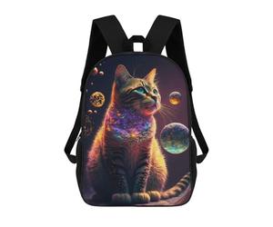 sinyumoney Space Kitty Cat Mochila De Viaje Para La Universidad, Mochilas Para Adolescentes, Chicas, Chicos, Mujeres Y Hombres 17inch